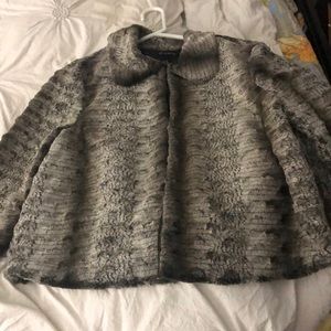 PL faux fur short jacket